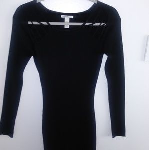 Long Sleeve Black Dress From Charlotte Russe